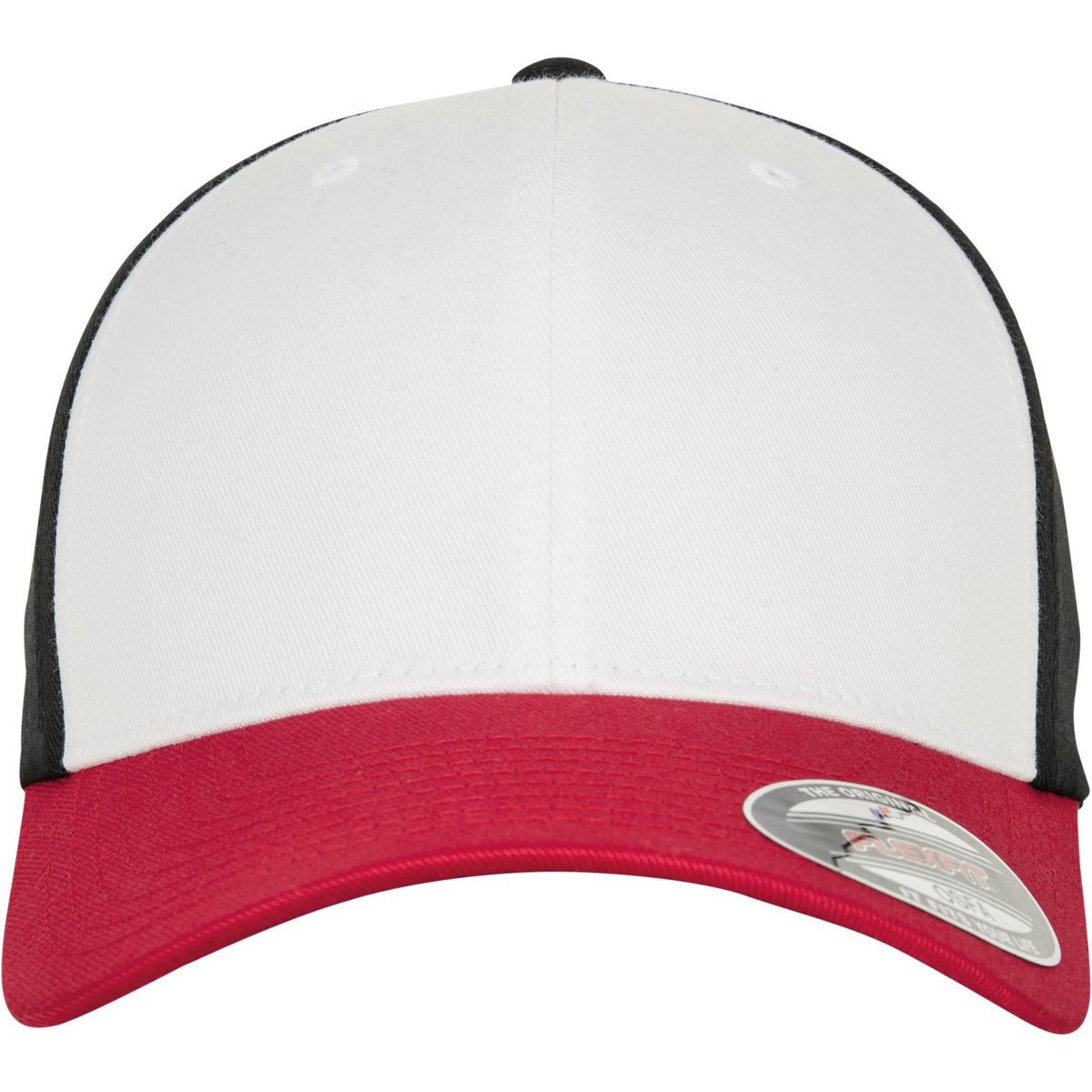 Red-White-Black - Back - Flexfit by Yupoong 3-Tone Cap