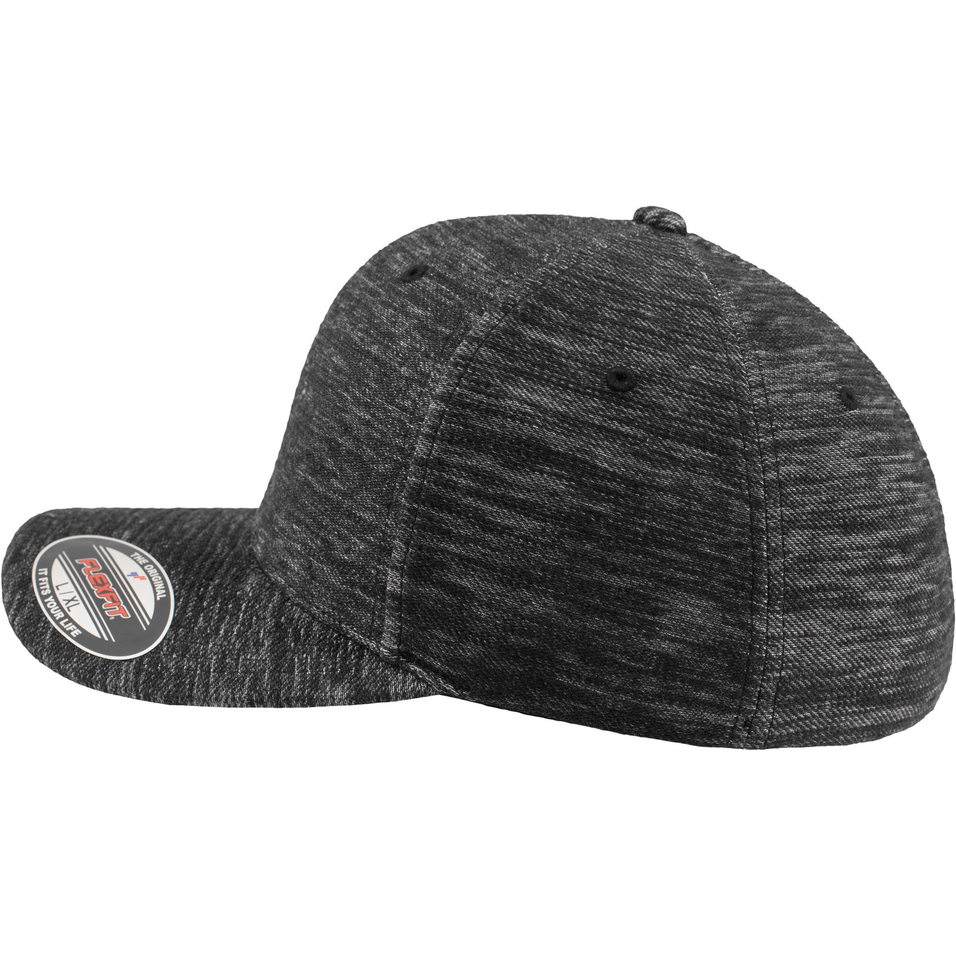 Grey - Side - Flexfit by Yupoong Twill Knit Cap