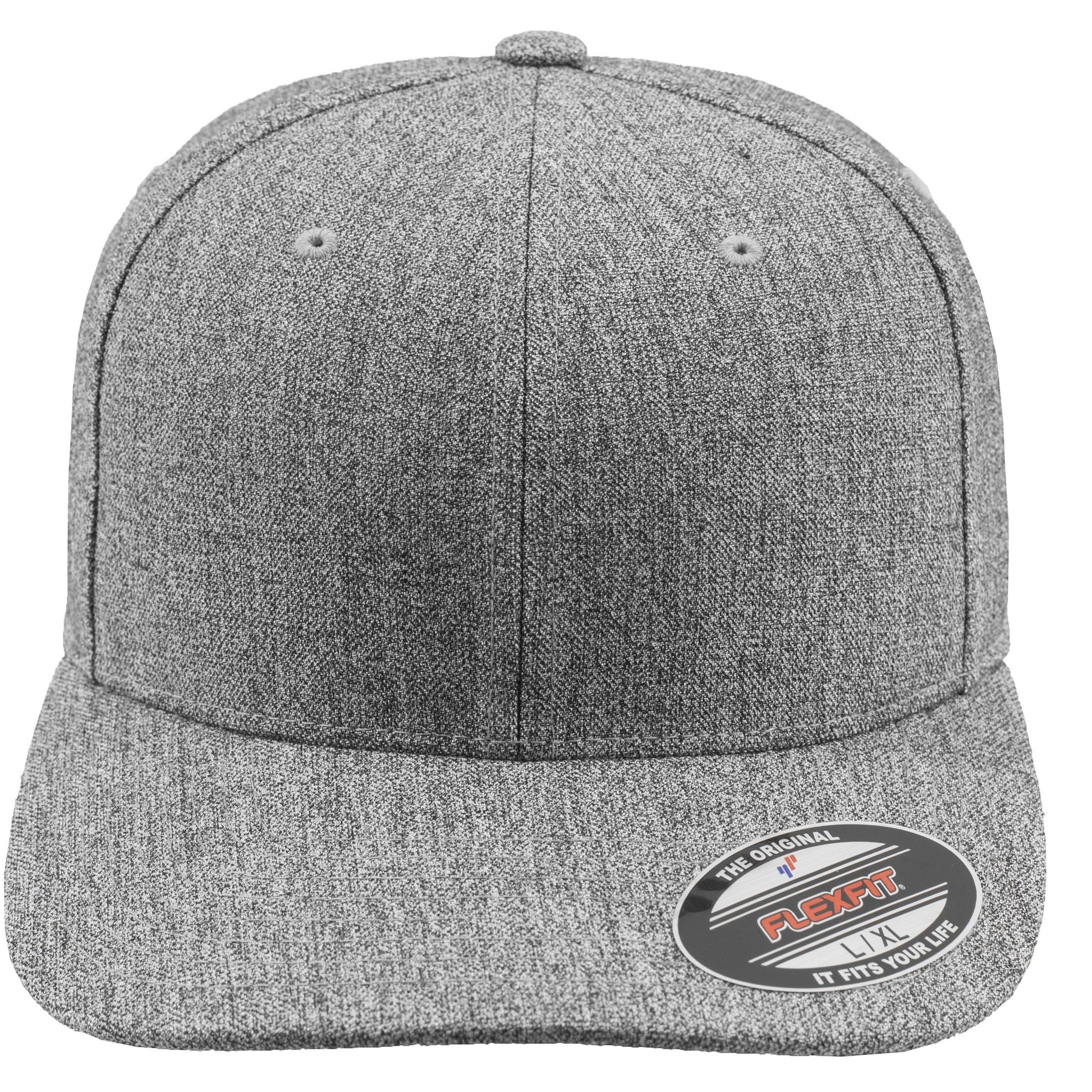 Heather Grey - Back - Flexfit by Yupoong Plain Span Cap