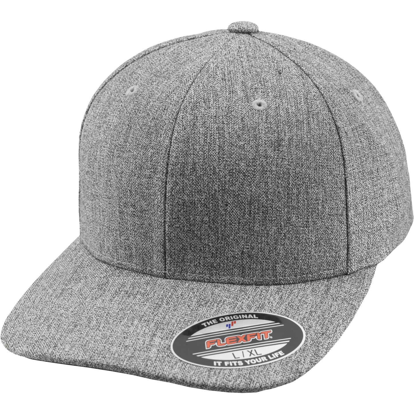 Heather Grey - Front - Flexfit by Yupoong Plain Span Cap