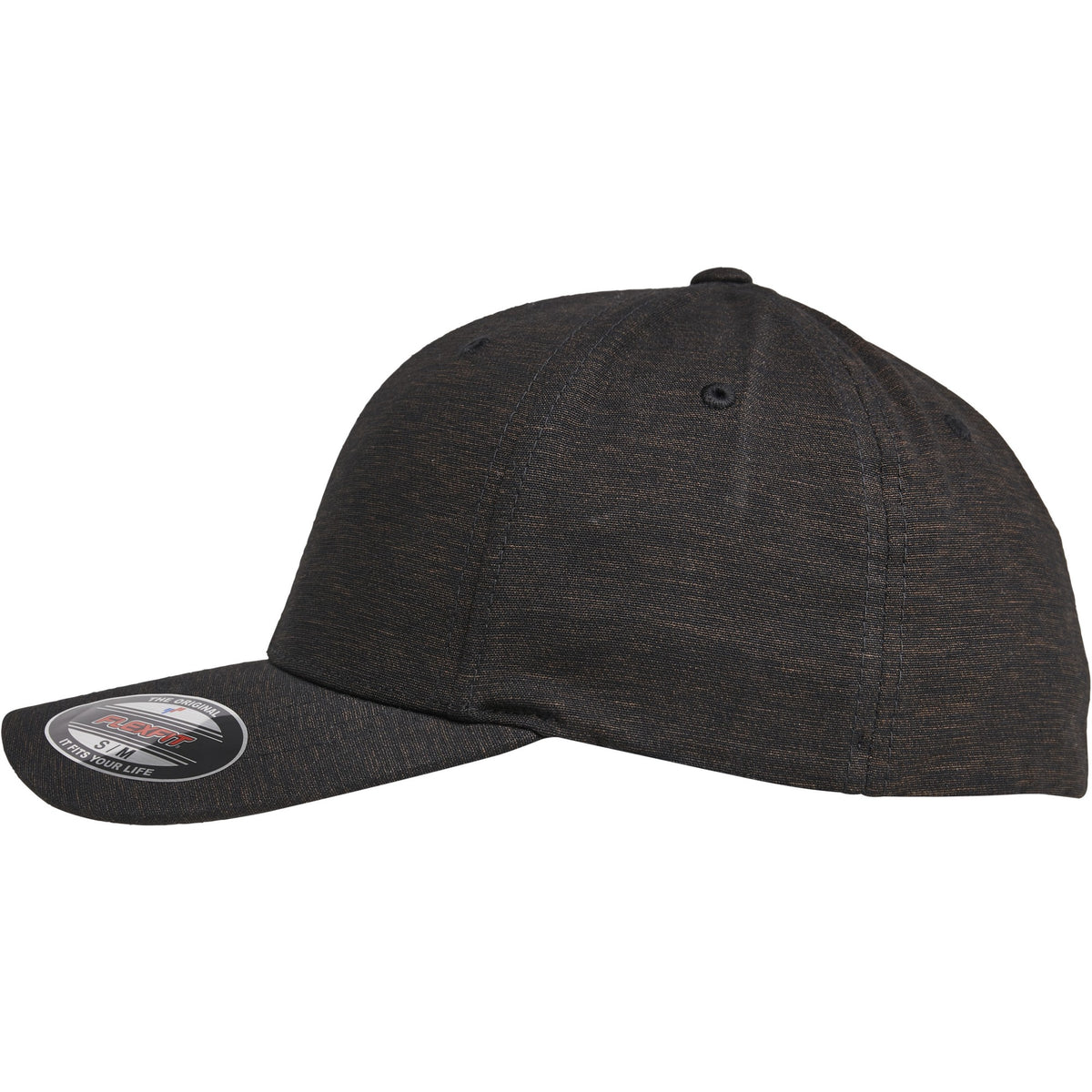 Black - Side - Flexfit by Yupoong Natural Melange Cap