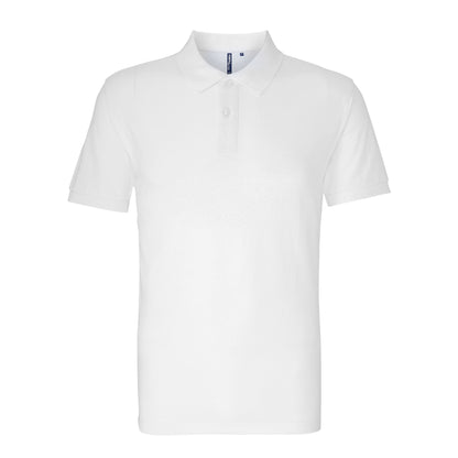 White - Front - Asquith & Fox Mens Organic Classic Fit Polo Shirt