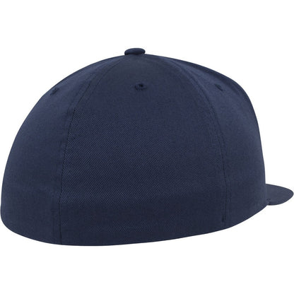 Navy - Back - Flexfit by Yupoong Unisex Adults Flat Visor Cap
