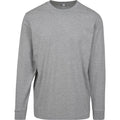 Grey Heather - Front - Build Your Brand Mens Long Sleeve Jumper