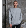 Grey Heather - Back - Build Your Brand Mens Long Sleeve Jumper