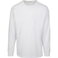 White - Front - Build Your Brand Mens Long Sleeve Jumper