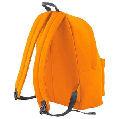 Orange-Graphite Grey - Back - Bagbase Original Plain Backpack