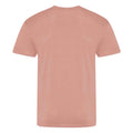 Dusty Pink - Back - Awdis Unisex Adult The 100 T-Shirt