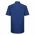 Bright Royal Blue - Back - Russell Collection Mens Oxford Easy-Care Tailored Shirt