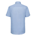 Oxford Blue - Back - Russell Collection Mens Oxford Easy-Care Tailored Shirt