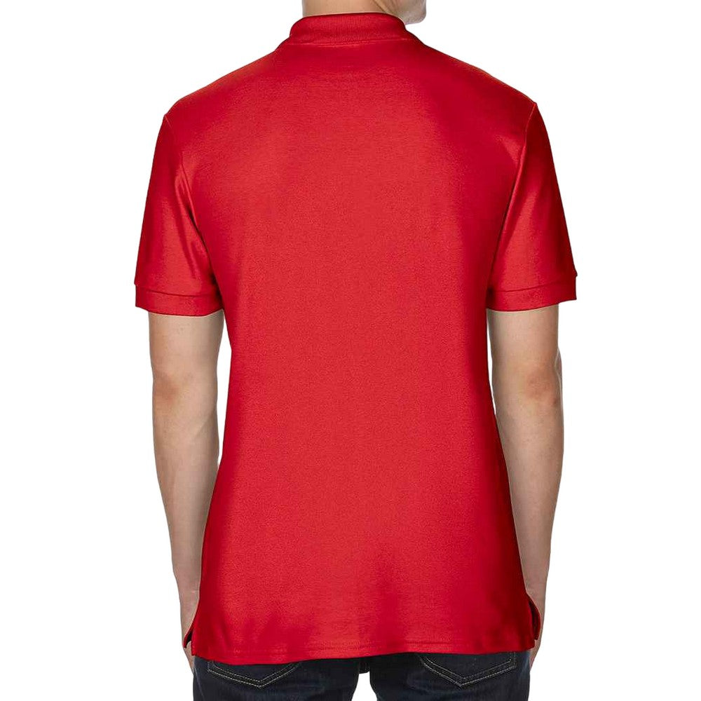 Red - Back - Gildan Unisex Adult Sports Polo Shirt