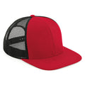 Red-Black - Front - Beechfield Unisex Adult Trucker Cap