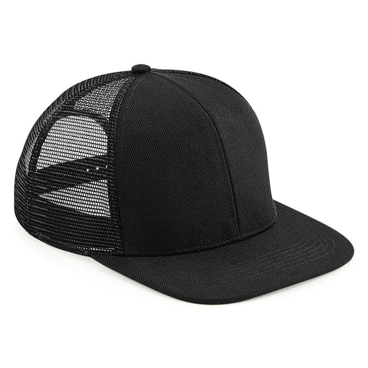 Black - Front - Beechfield Unisex Adult Trucker Cap