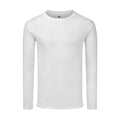 White - Front - Fruit Of The Loom Mens Iconic 150 Long-Sleeved T-Shirt