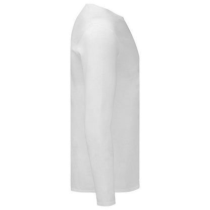 White - Side - Fruit Of The Loom Mens Iconic 150 Long-Sleeved T-Shirt