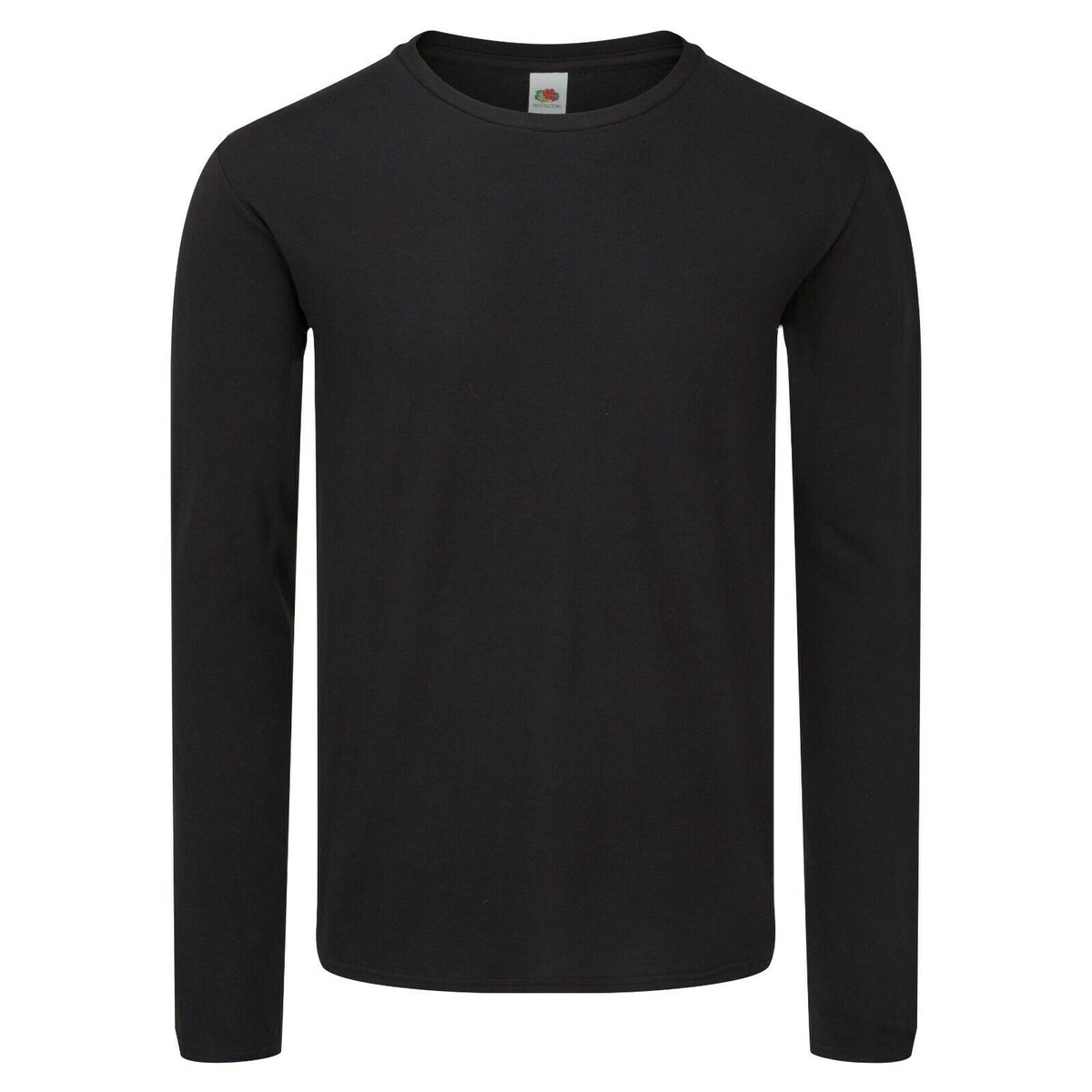 Black - Front - Fruit Of The Loom Mens Iconic 150 Long-Sleeved T-Shirt