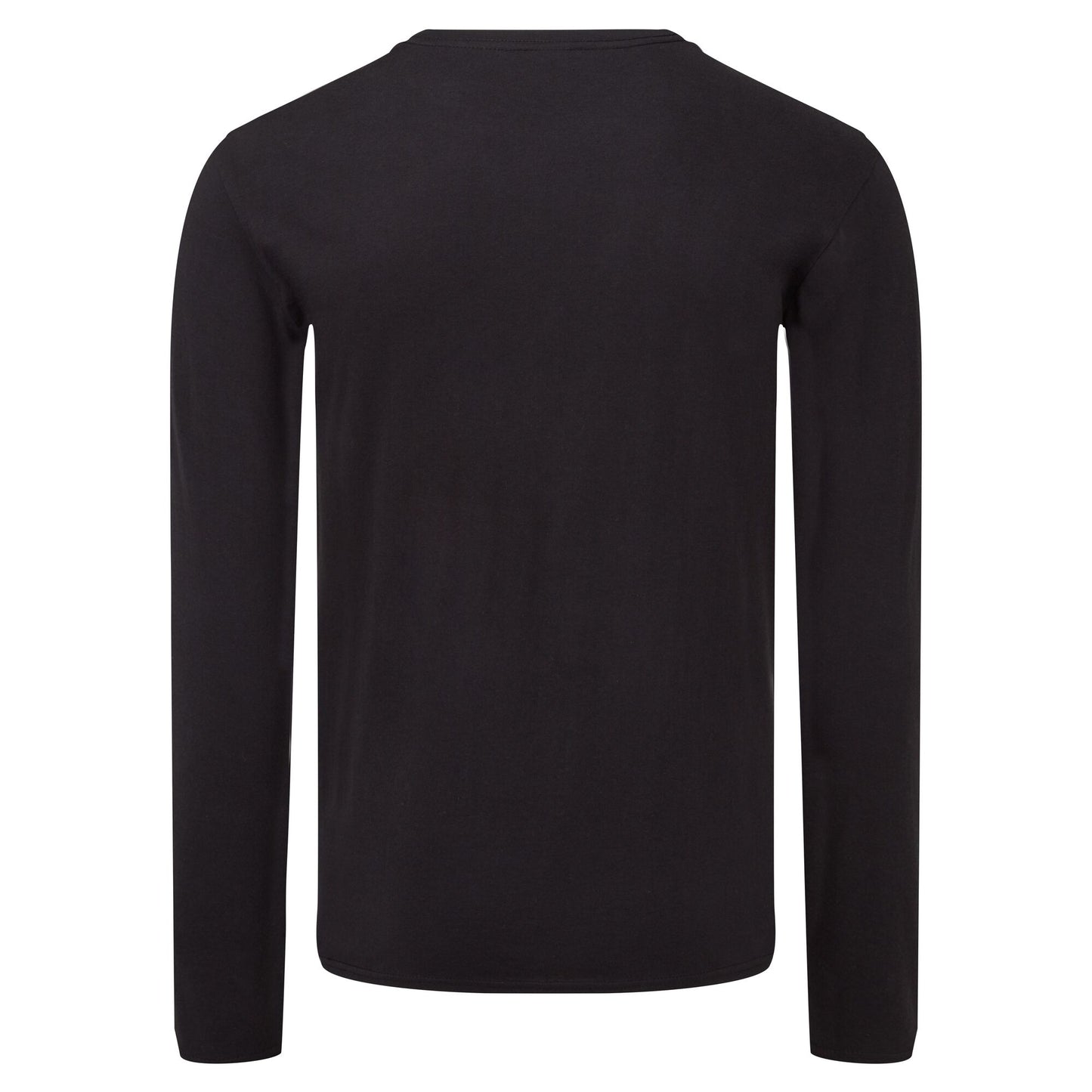 Black - Back - Fruit Of The Loom Mens Iconic 150 Long-Sleeved T-Shirt
