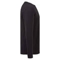 Black - Side - Fruit Of The Loom Mens Iconic 150 Long-Sleeved T-Shirt