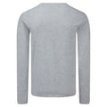 Heather Grey - Back - Fruit Of The Loom Mens Iconic 150 Long-Sleeved T-Shirt