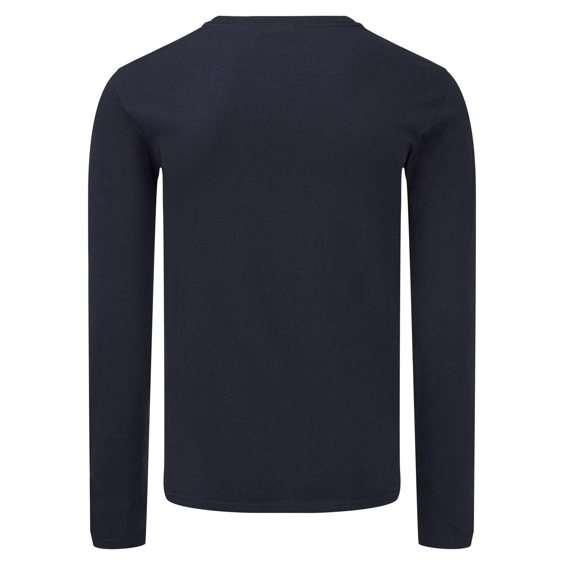 Deep Navy - Back - Fruit Of The Loom Mens Iconic 150 Long-Sleeved T-Shirt
