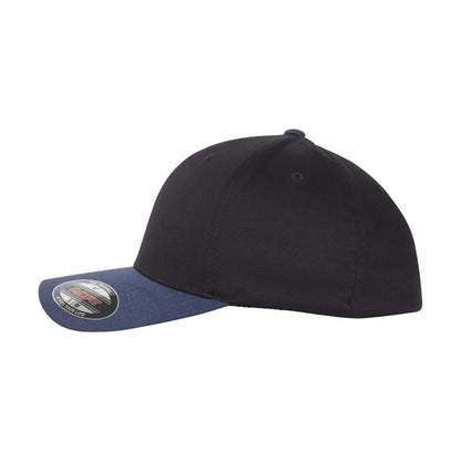 Black-Navy - Back - Flexfit Unisex Adult Two Tone Cap