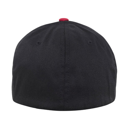 Black-Red - Back - Flexfit Unisex Adult Two Tone Cap
