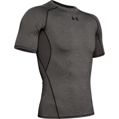 Carbon Heather - Front - Under Armour Mens HeatGear Compression Shirt