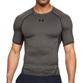 Carbon Heather - Back - Under Armour Mens HeatGear Compression Shirt