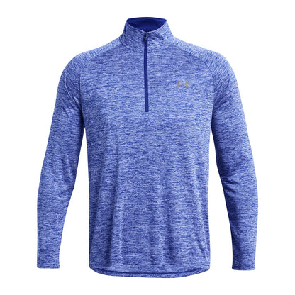 Royal Blue - Front - Under Armour Mens 2.0 Half Zip Technical Top