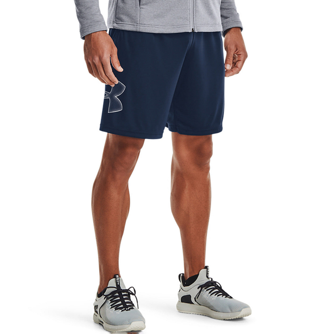 Academy Blue-Steel - Side - Under Armour Mens Tech Shorts