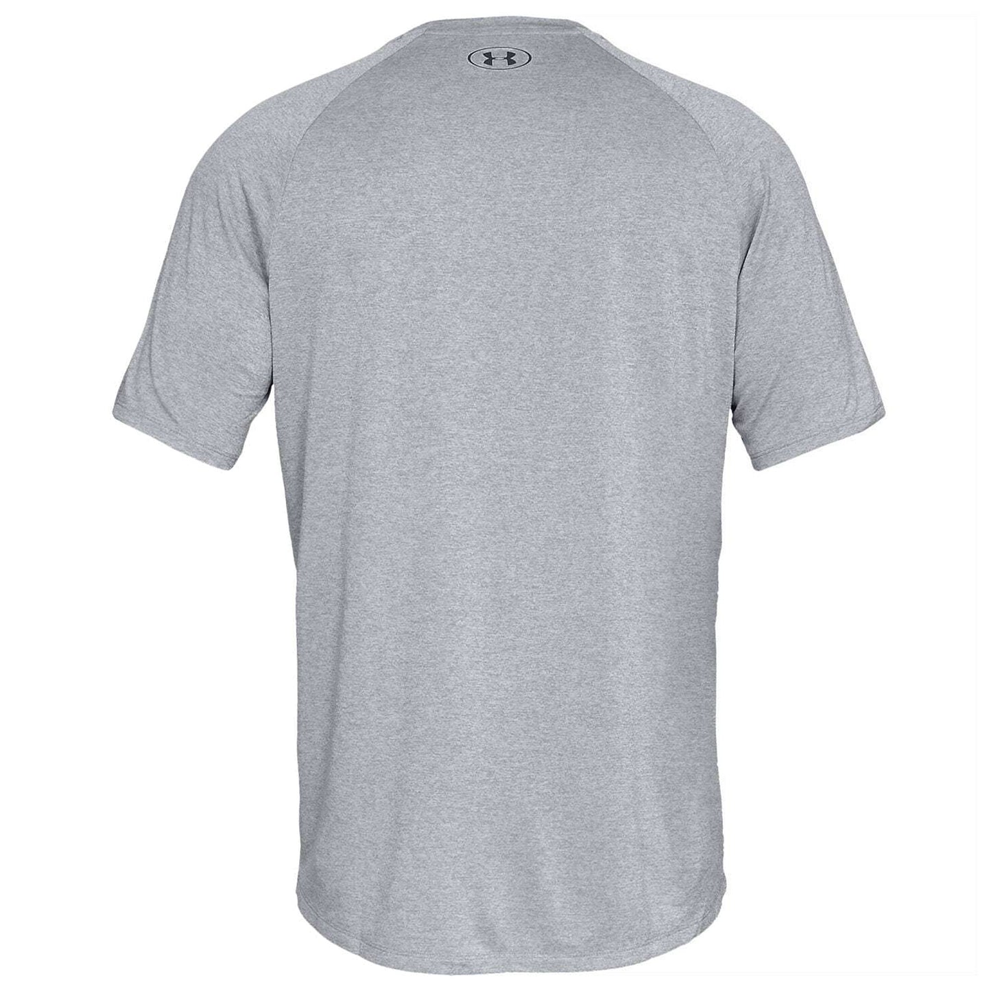 Light Steel Heather-Black - Back - Under Armour Mens Tech T-Shirt