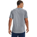 Light Steel Heather-Black - Pack Shot - Under Armour Mens Tech T-Shirt