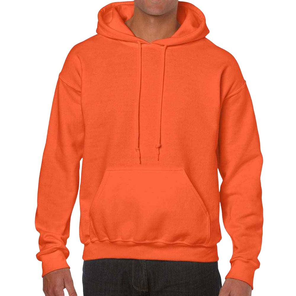 Orange - Front - Gildan Mens Hoodie