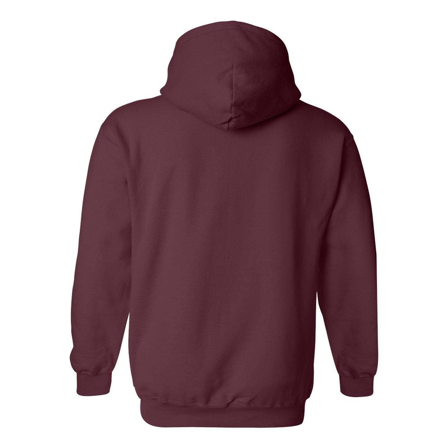 Maroon - Back - Gildan Mens Hoodie