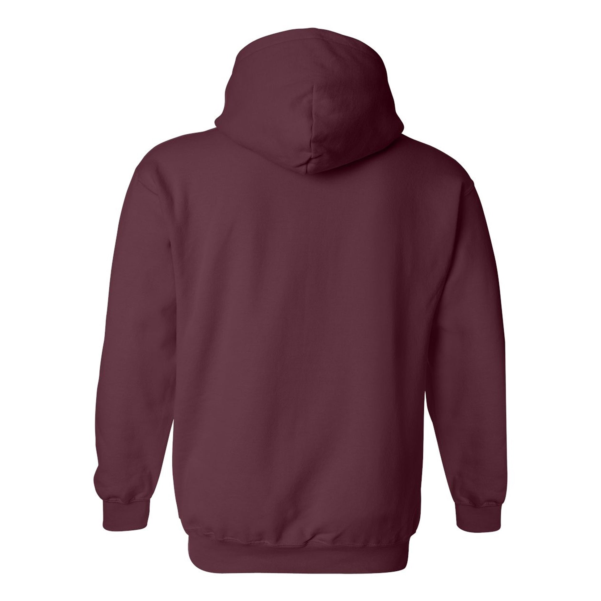 Maroon - Back - Gildan Mens Hoodie