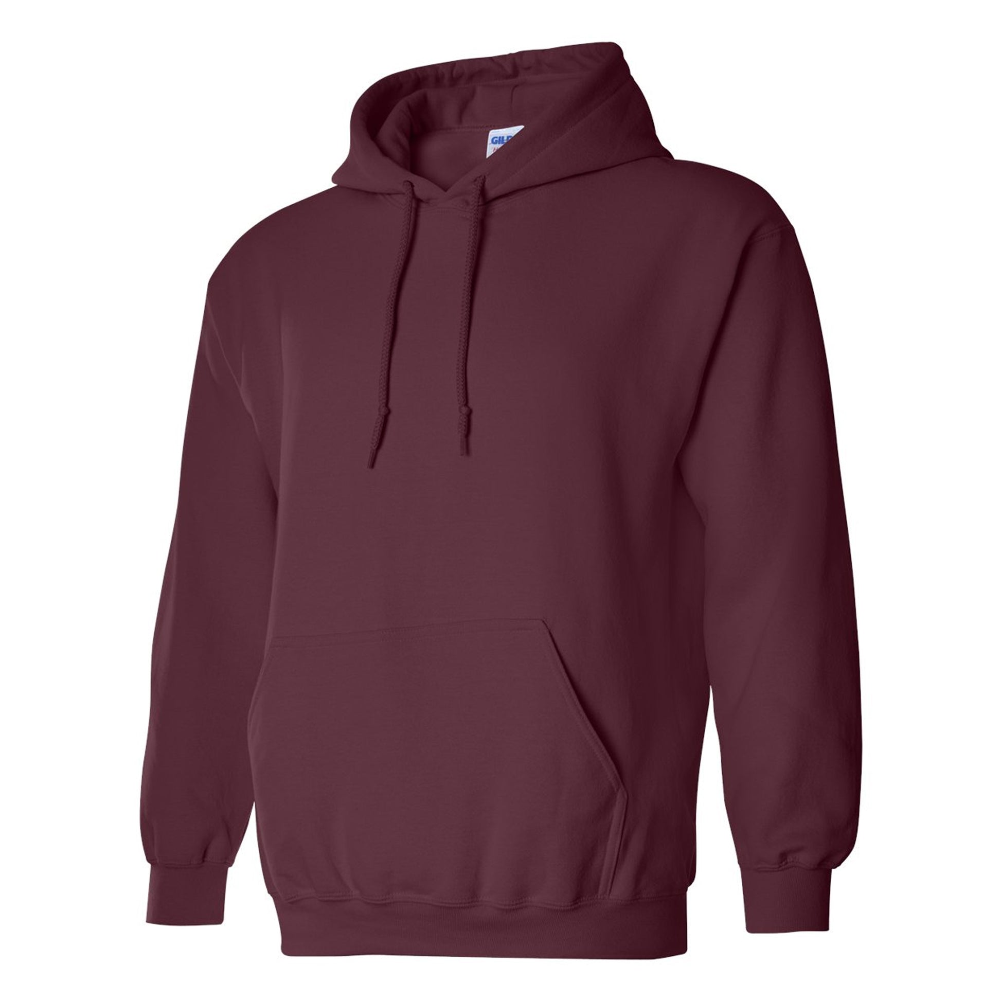 Maroon - Side - Gildan Mens Hoodie