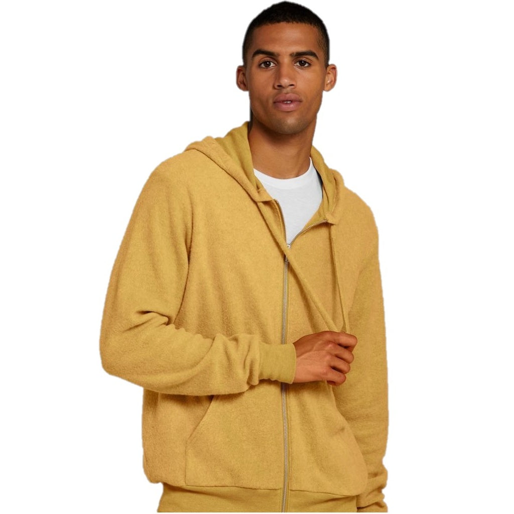 Mustard Yellow Heather - Side - Bella + Canvas Unisex Adult Hoodie