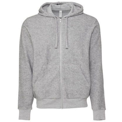 Athletic Heather Grey - Front - Bella + Canvas Unisex Adult Hoodie