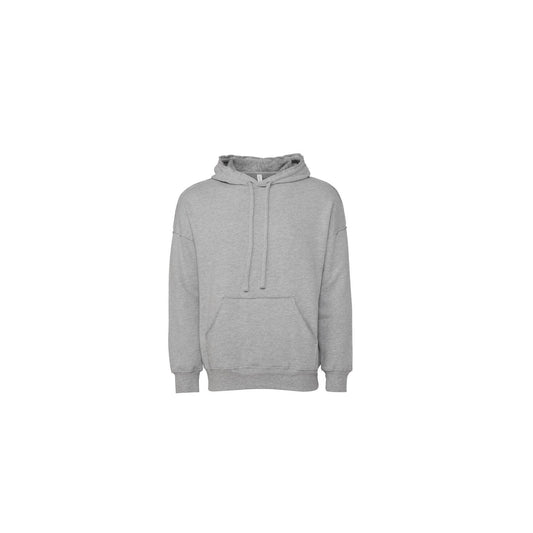 Cool Grey Heather - Front - Bella + Canvas Unisex Adult Hoodie