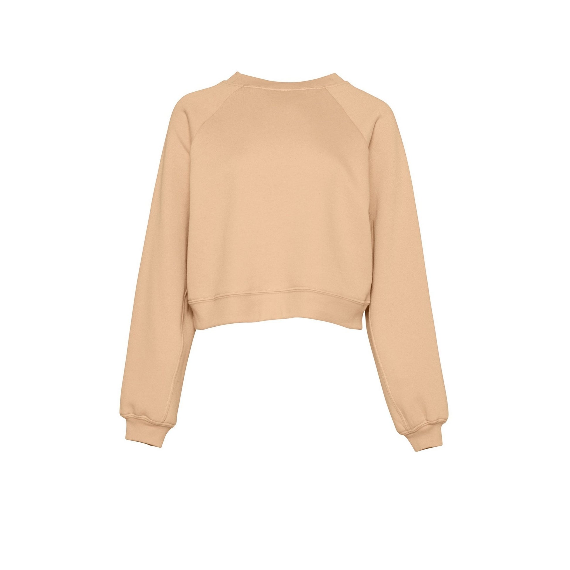 Dark Sand Heather - Front - Bella + Canvas Womens-Ladies Fleece