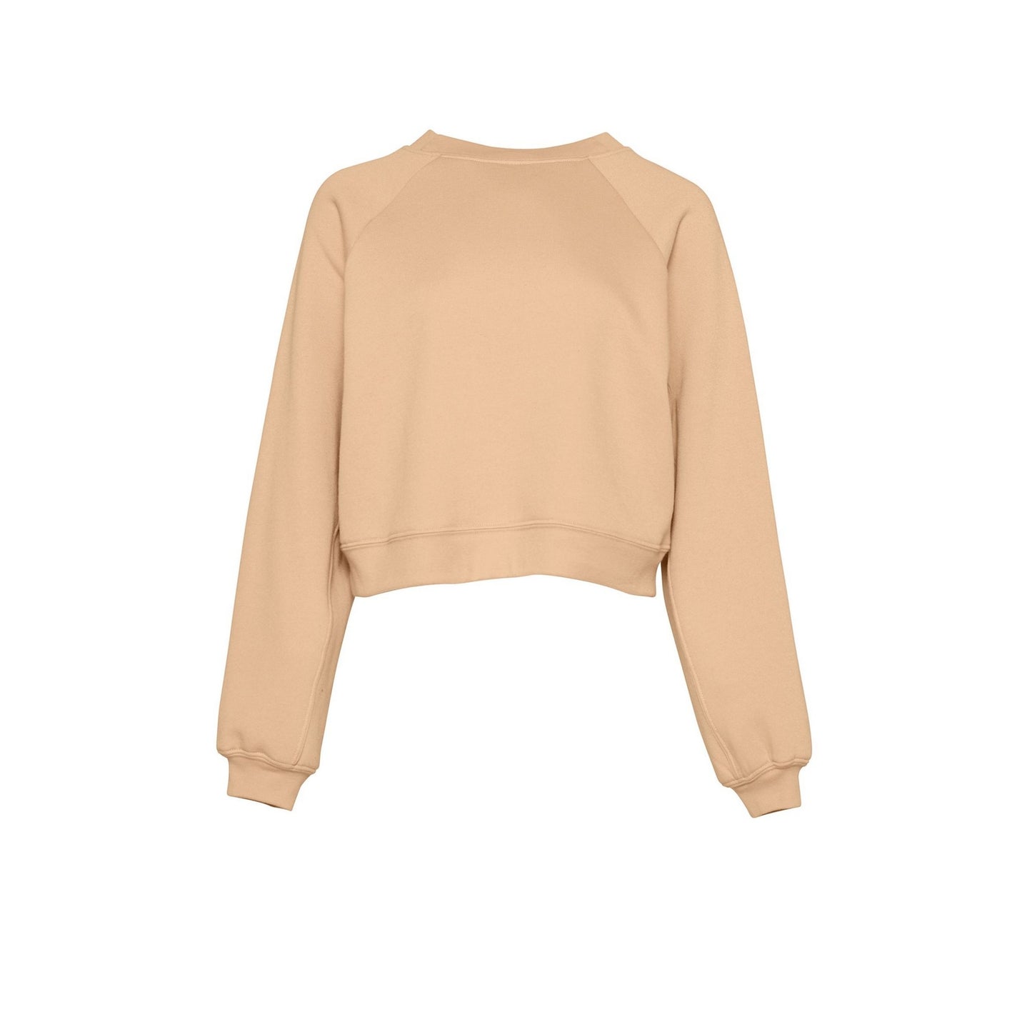 Dark Sand Heather - Front - Bella + Canvas Womens-Ladies Fleece