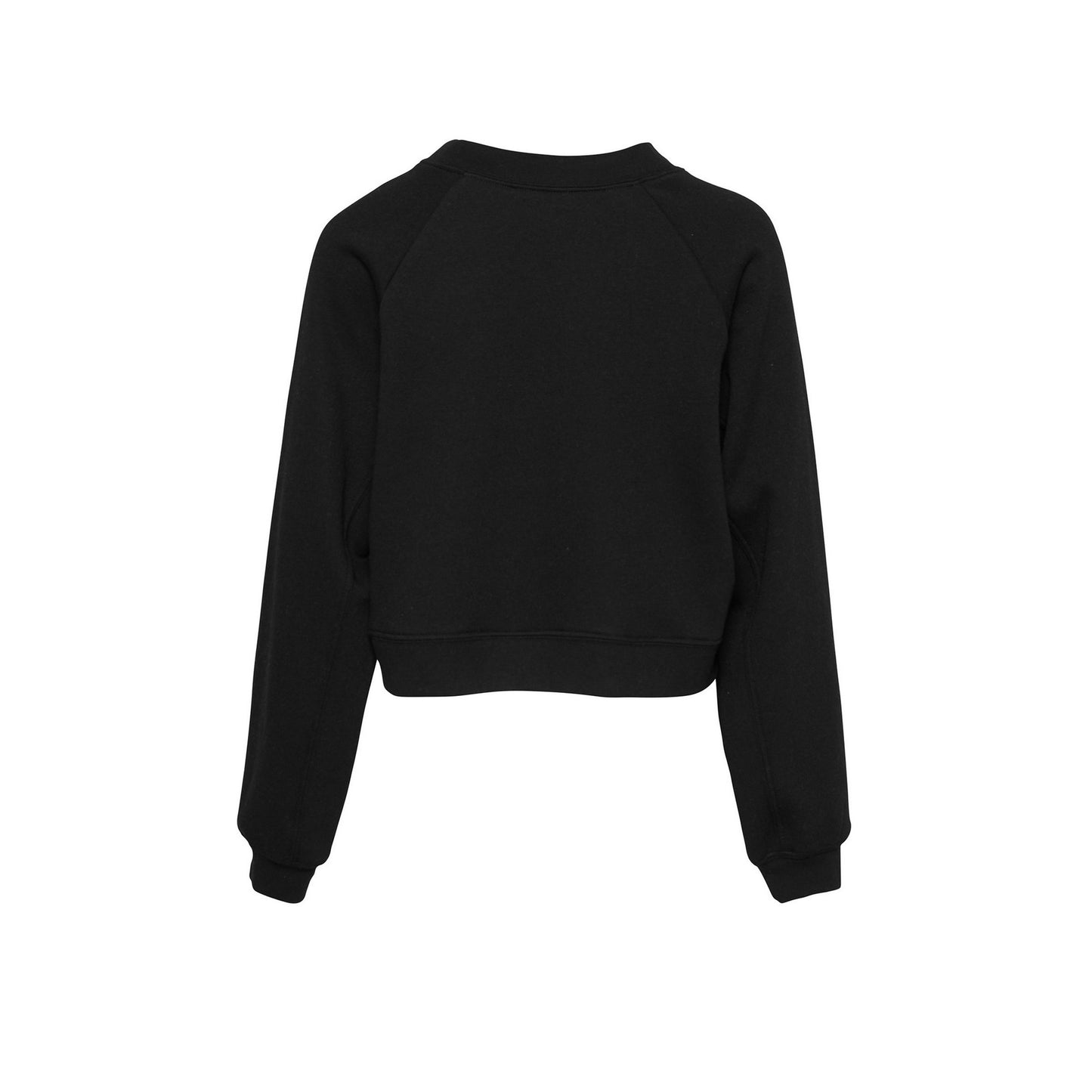 Black - Back - Bella + Canvas Womens-Ladies Fleece