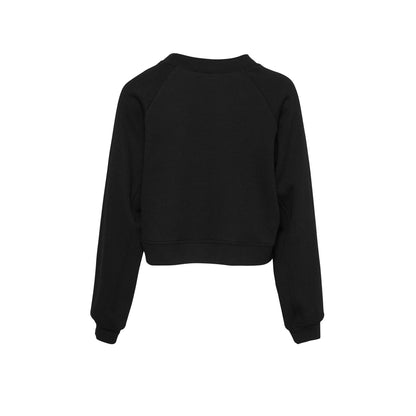Black - Back - Bella + Canvas Womens-Ladies Fleece