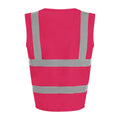 Pink - Front - PRO RTX Unisex Adult Sleeveless Hi-Vis Vest