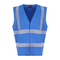 Sapphire Blue - Front - PRO RTX Unisex Adult Sleeveless Hi-Vis Vest