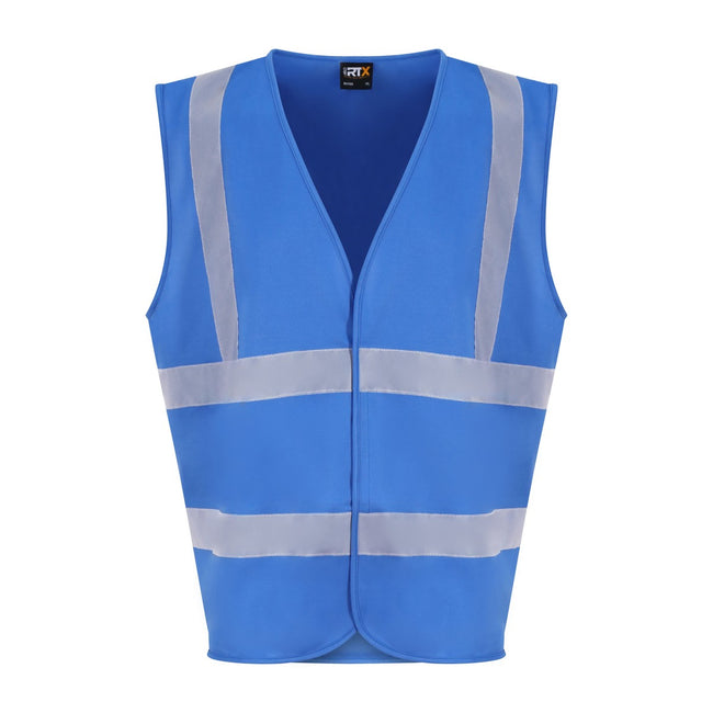 Sapphire Blue - Front - PRO RTX Unisex Adult Sleeveless Hi-Vis Vest