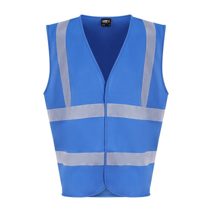 Sapphire Blue - Front - PRO RTX Unisex Adult Sleeveless Hi-Vis Vest