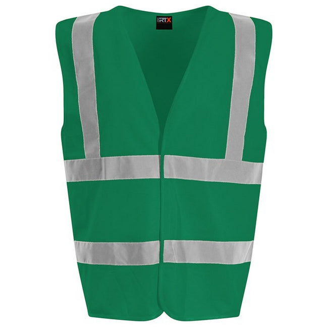 Paramedic Green-Paramedic Green - Front - PRO RTX Unisex Adult Sleeveless Hi-Vis Vest