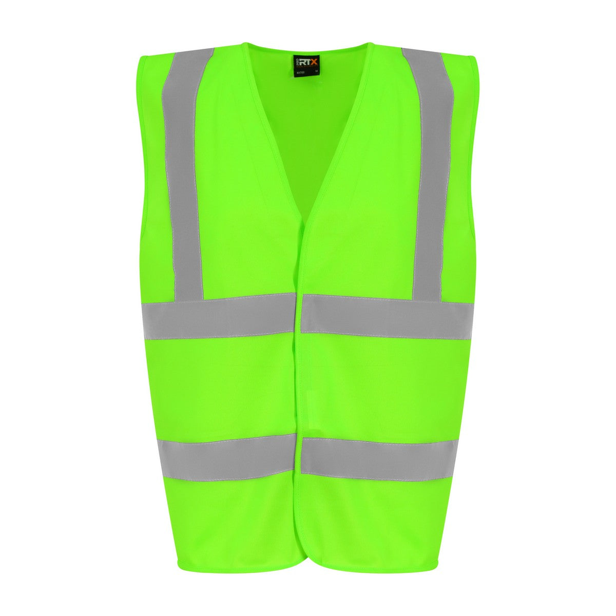 Lime Green - Front - PRO RTX Unisex Adult Sleeveless Hi-Vis Vest