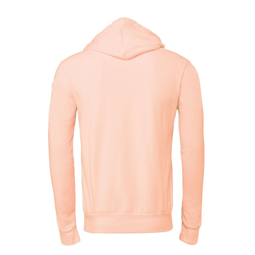Peach - Back - Bella + Canvas Unisex Adult Polycotton Pullover Hoodie